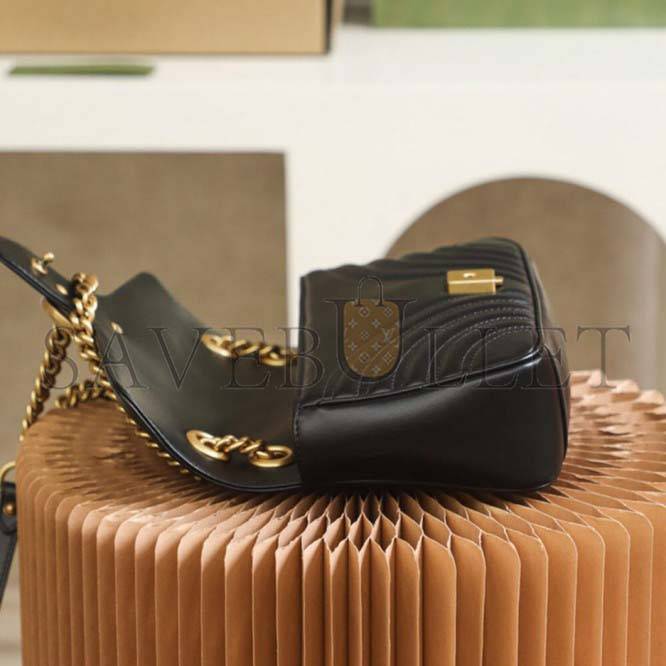GUCCI MARMONT SMALL MATELASSE SHOULDER BAG 443497 (26*14*7cm) GUCCI MARMONT SMALL MATELASSE SHOULDER BAG 443497 (26*14*7cm)